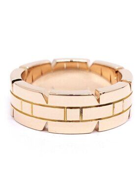 Cartier 18k Pink Gold Tank Francaise Ring Bullion